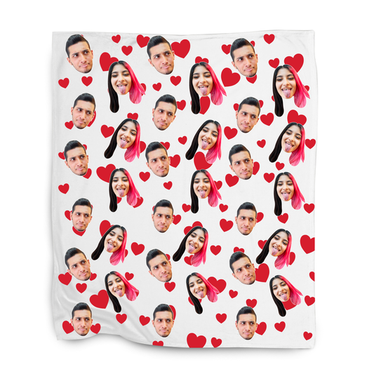 Hearts Face Blanket
