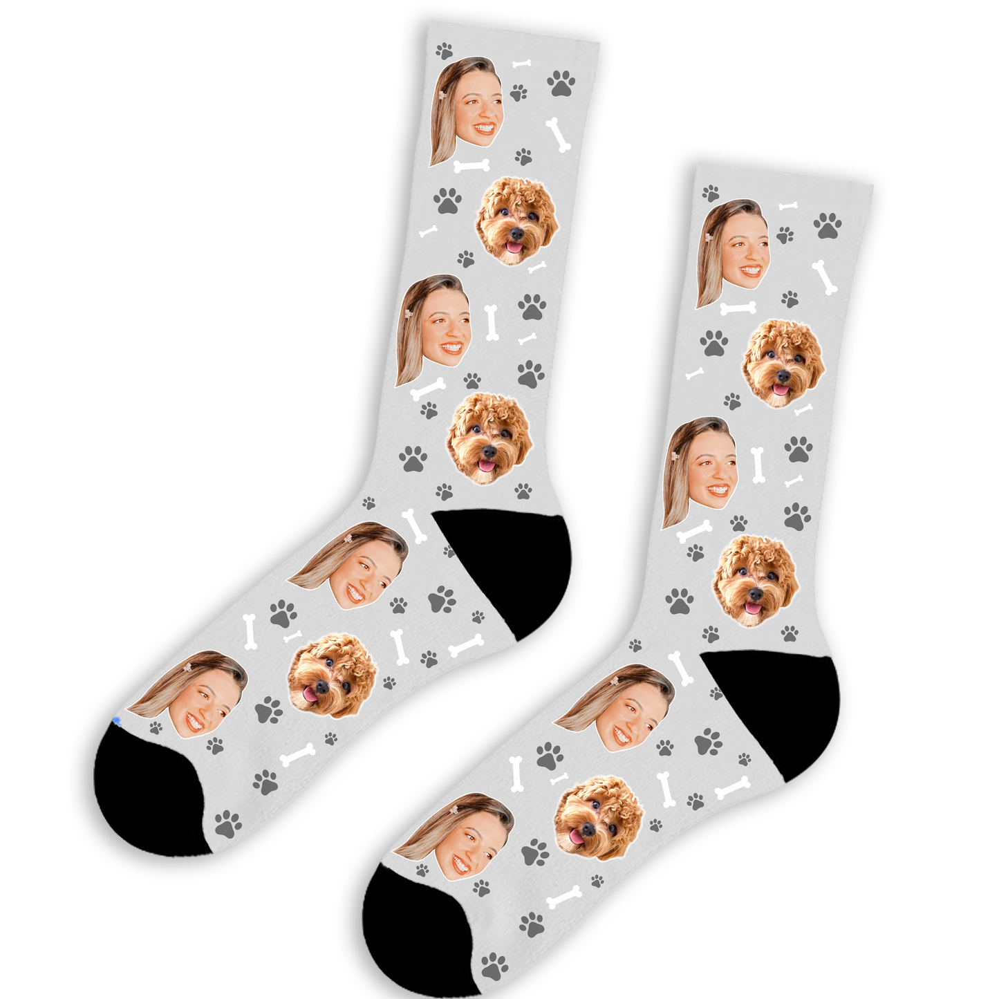 Dog & Owner Face Socks