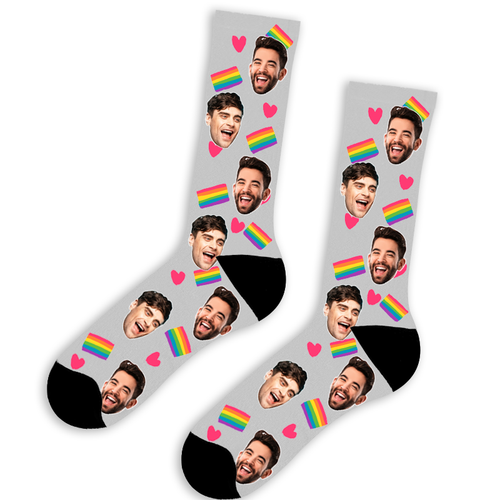 Pride Face Socks
